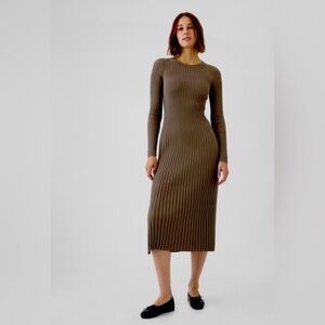 gap brown sweater dress Fitted Sweater Dress